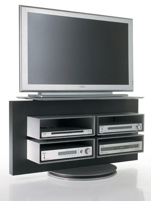 Image of Luke Furniture Tv Stand - High Gloss Black