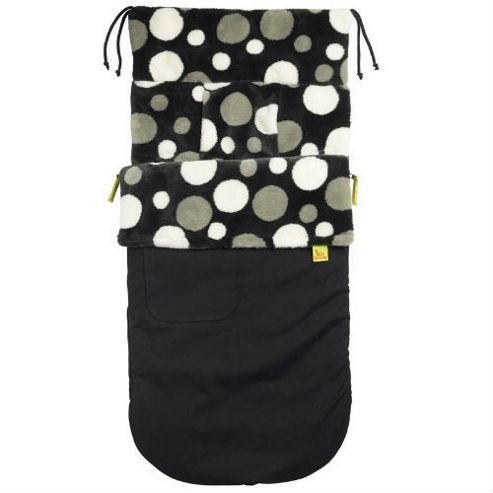 Image of Buggy Snuggle Explorer Waterproof Buggysnuggles (retro Charcoal Spotty)
