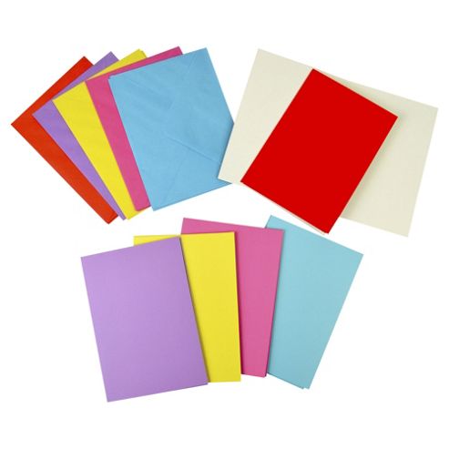 Image of Tesco Go Create Cards & Envelopes 10 Pack