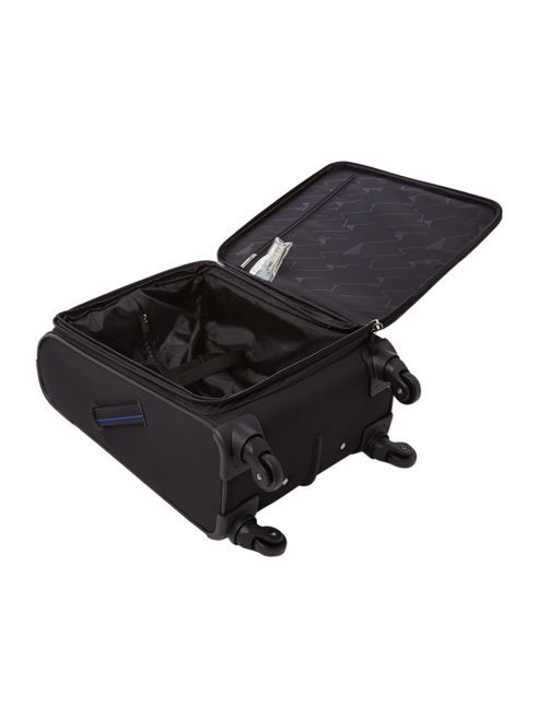 Image of Linea Hyperlite Black 4 Wheel Soft Cabin Suitcase