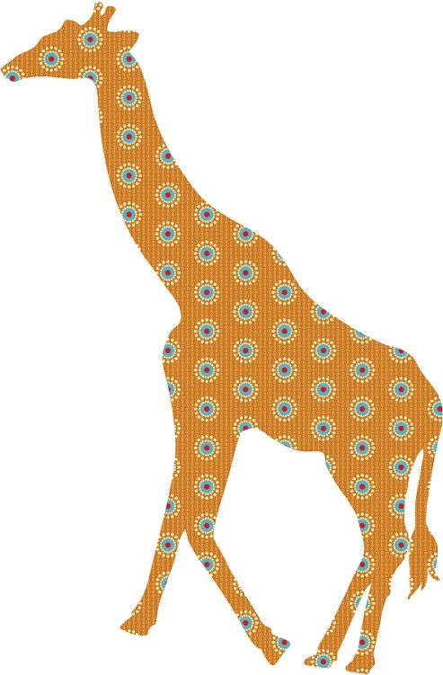 Image of Zoowallogy Riley The Giraffe Wall Art