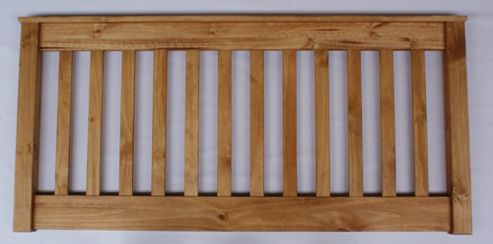 Image of Amani Waxed Somerset Mission/shaker Headboard - Small Double