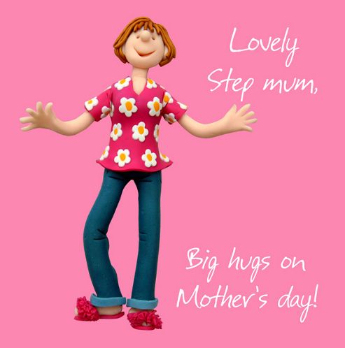 Image of Holy Mackerel Greeting Card - Step Mum On Mothers Day Mothers Day Greetings Card