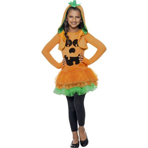 Image of Pumpkin Tutu Dress - Child Costume 7-9 Years