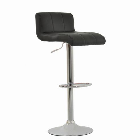 Image of Neptune Brown Padded Seat Bar Stool
