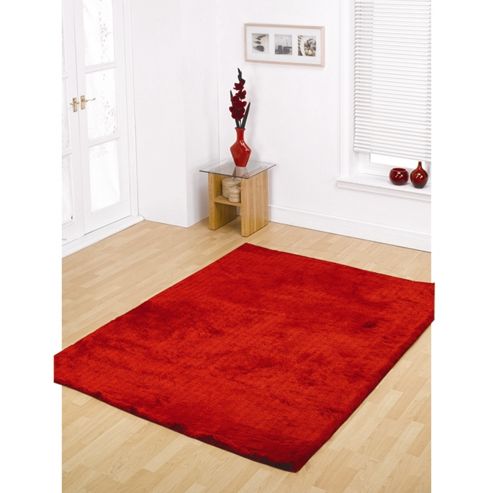 Image of Splendour Shadow Bright Red 75x150 Cm Rug