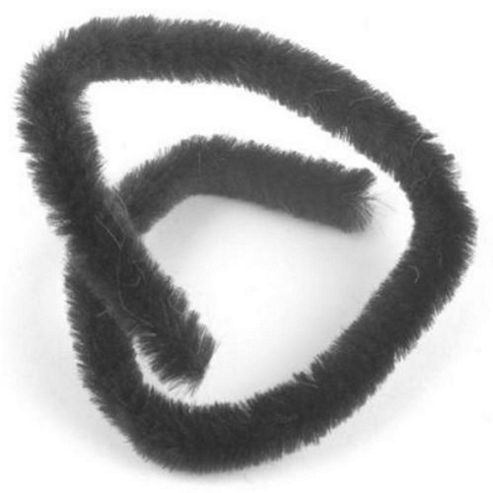 Image of Chenille 12mm Black Bulk Pack Of 100
