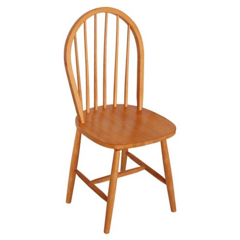 Image of Wilkinson Furniture Windsor Rubberwood Dining Chair (set Of 2) - Antique (far Left)