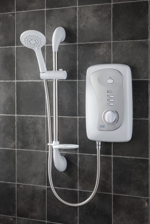 Image of Triton Showers Martinique 20.8 Cm X 9.5 Cm Electric Shower - 9.5 Kw