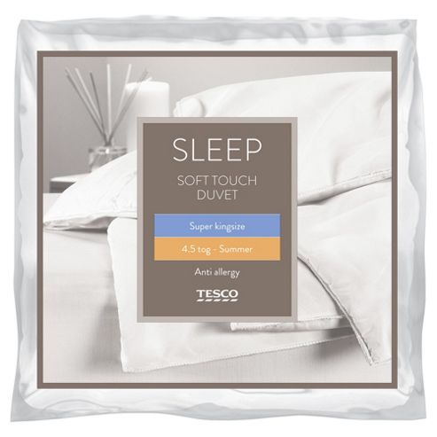 Image of Tesco Anti-allergy Superking Duvet 4.5 Tog - Soft Touch