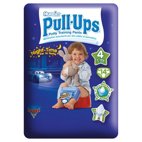 Image of Huggies Pull Ups Potty Training Pants - Size 4 - Boy - Night Time - 14 Pants