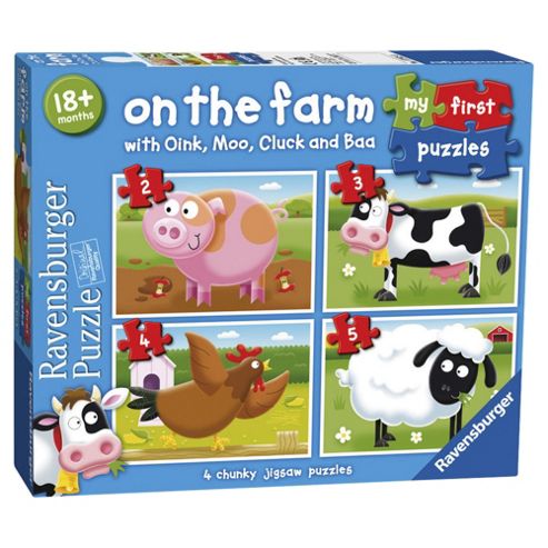Image of Ravensburger My First Puzzle, On The Farm (2, 3, 4 & 5 Piece) Puzzles