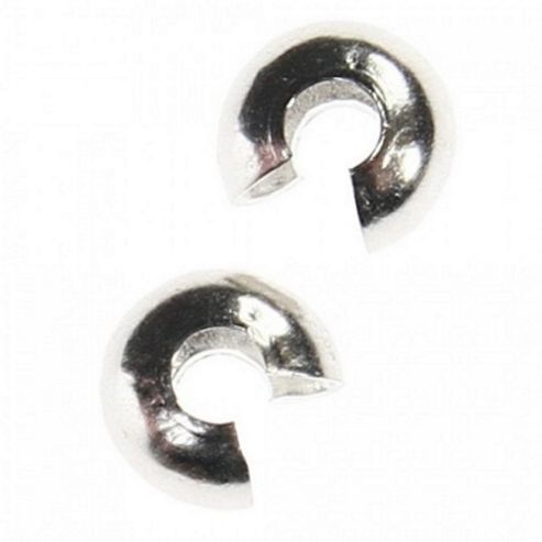 Image of Crimp Covers - Silver - 25 Pack