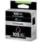Lexmark 4-Pack 105XL Black High Yield Return Program Ink Cartridges