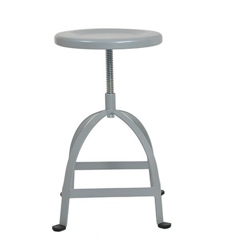 Image of Grey Industrial Machinist Swivel Stool