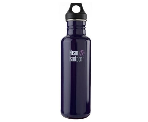 Image of Klean Kanteen 800ml Classic Water Bottle Violet Storm (w/loop Cap)