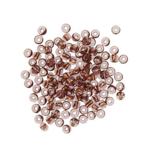 Image of Czech Seed Bead 6/0 Amethyst/copper Lined