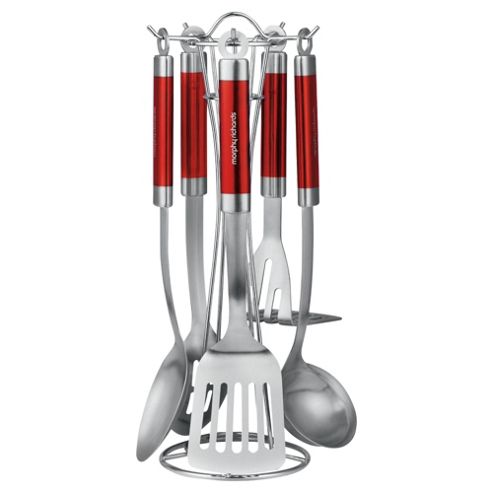 Image of Morphy Richards Accents Utensil Set, 5 Piece, Red