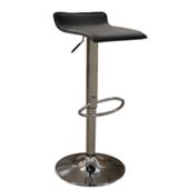 Zues Black Faux Leather Bar Stool