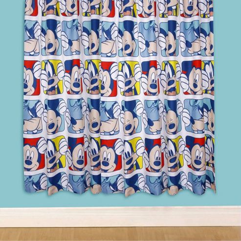 Image of Mickey Mouse, Childrens Curtains 54s - Play - Multi