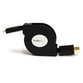 StarTech 4ft Retractable High Speed HDMI Cable HDMI to HDMI Micro - M/M