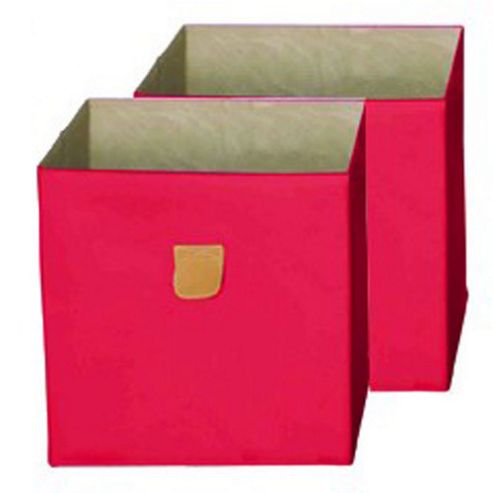 Image of Home Etc Glengall Storage Box (set Of 2) - Red