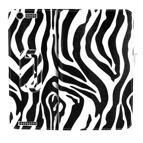 Image of Orzly ---stand & Type--- Case, Compatible With The Tesco Hudl 2 - Zebra Print
