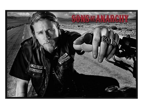 Image of Gloss Black Framed Sons Of Anarchy President Jackon Poster