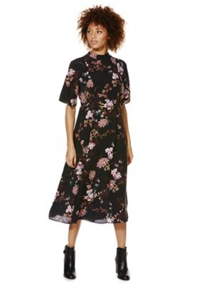 tesco yellow floral dress