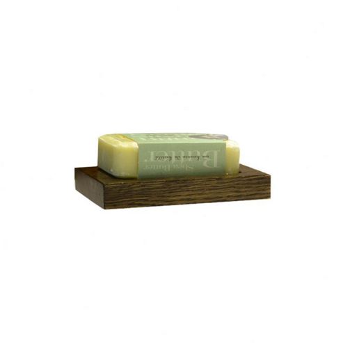 Image of Wireworks Mezza Oak Soap Dish - Dark Oak