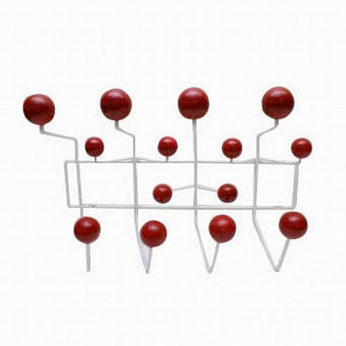 Image of Eames Replica Hang It All, Red Balls