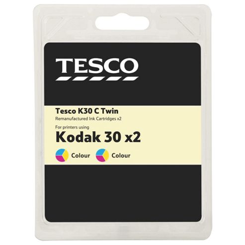 Image of Tesco (kodak 30) 2 Pack Printer Ink Cartridge - Colour