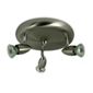 Nartel Triple Cluster Plate Spotlight in Brushed Chrome with Polished Chrome Detail