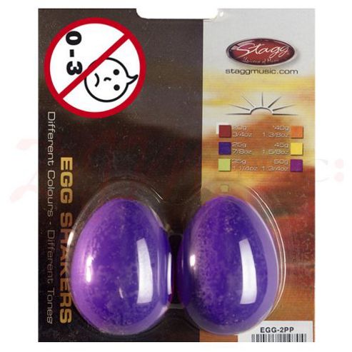Image of Stagg Purple Plastic Egg Shakers