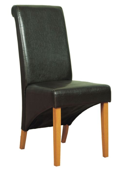 Image of Furniture Link Corban Dining Chair (set Of 2) - Oak - Black/oak
