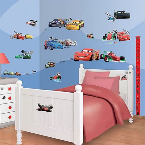 Image of Disney Cars Room Decor Kit With Height Chart