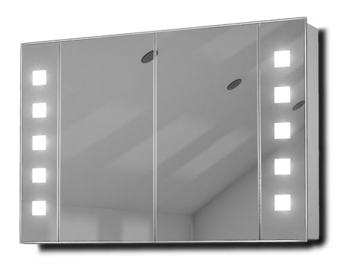 Image of Bluetooth Audio Demist Bathroom Cabinet With Shaver Socket & Sensor K74aud