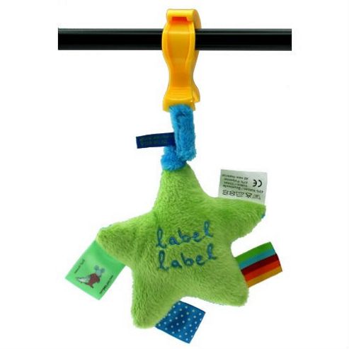 Image of Label Label Clip-on Trembling Toy (green/blue)