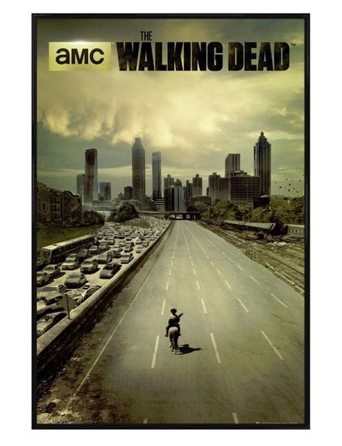 Image of Gloss Black Framed The Walking Dead Andrew Lincoln Is Rick Grimes Poster