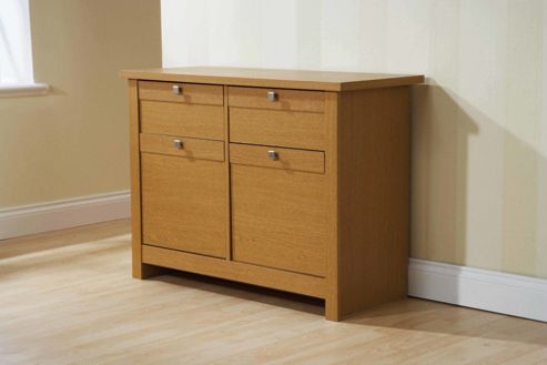 Image of Elements Fusion 2 Drawer Sideboard - Oak