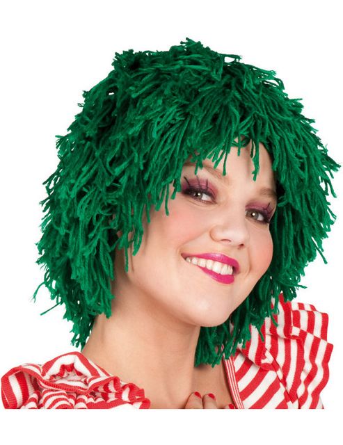 Image of Green Rag Doll Wig