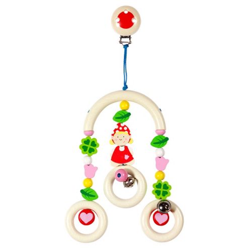Image of Heimess 735360 Wooden Mini Trapeze Clip On Mobile (mrs Gnome)