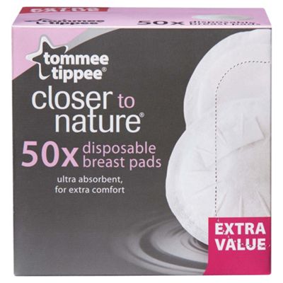 image 1 of Tommee Tippee Closer To Nature Disposable Breast Pads X50