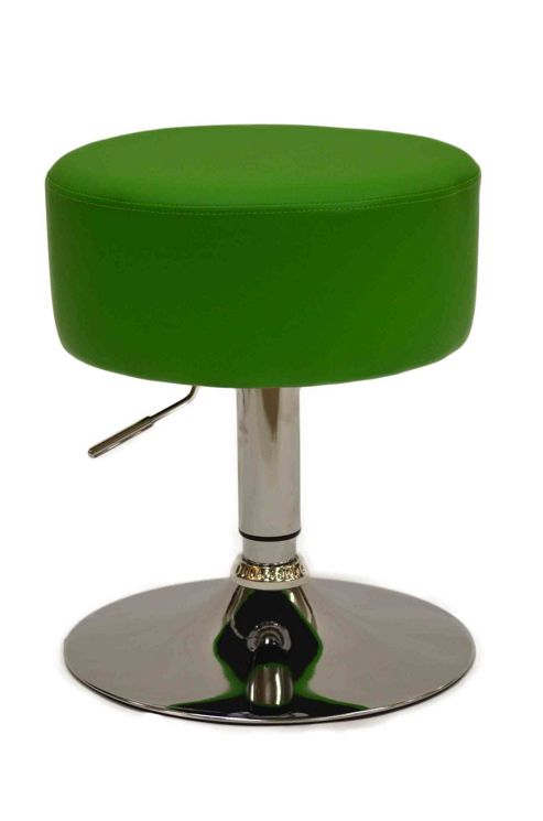 Image of Artic Green Faux Leather Swivel Bar Stool