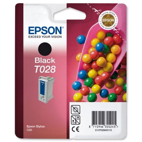 Image of Epson Singlepack Black T028 Durabrite Ink
