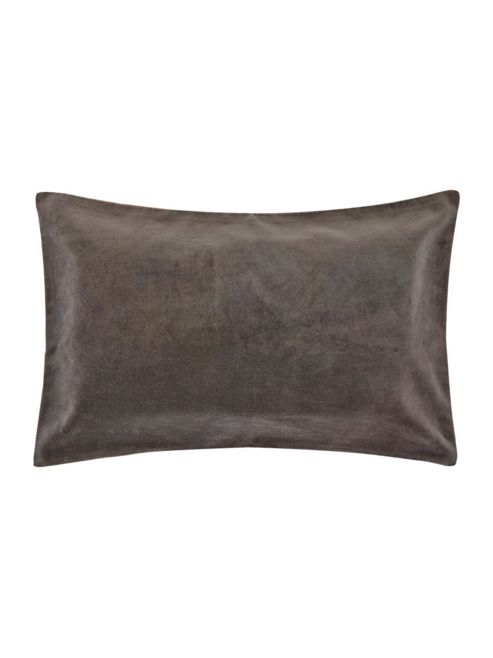 Image of Living By Christiane Lemieux Metallic Velvet Reverse Cushion, Grey