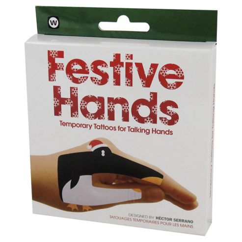 Image of Festive Hands Temporary Tattoos