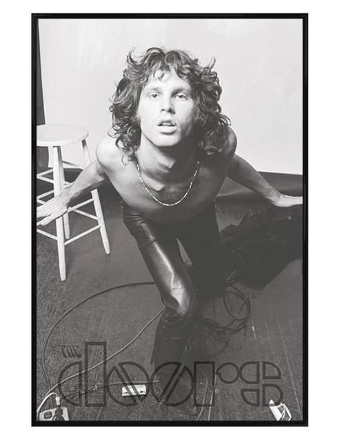 Image of Gloss Black Framed The Doors Jim Morrison Poster