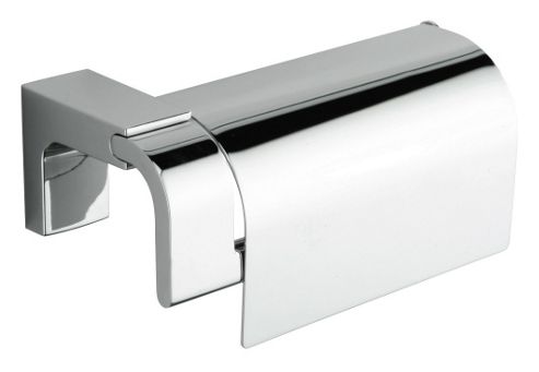 Image of Sonia Eletech Toilet Roll Holder With Flap In Chrome