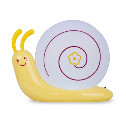 Image of Sneg Rechargeable Led Snail Night Light In Yellow